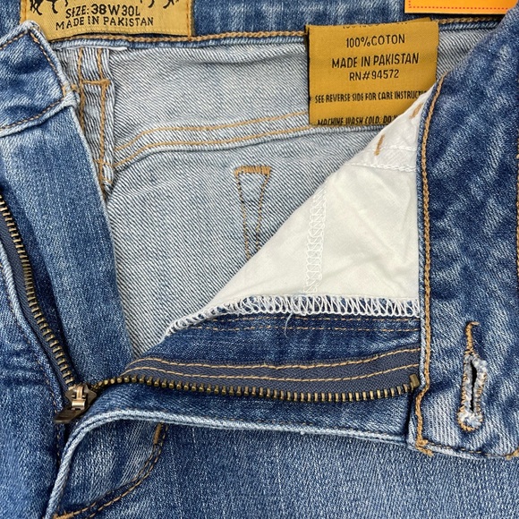 Ross Thomson Denim Jeans Blue Straight Stone Wash Western NWT Men's 38 W x 26* - Picture 10 of 13